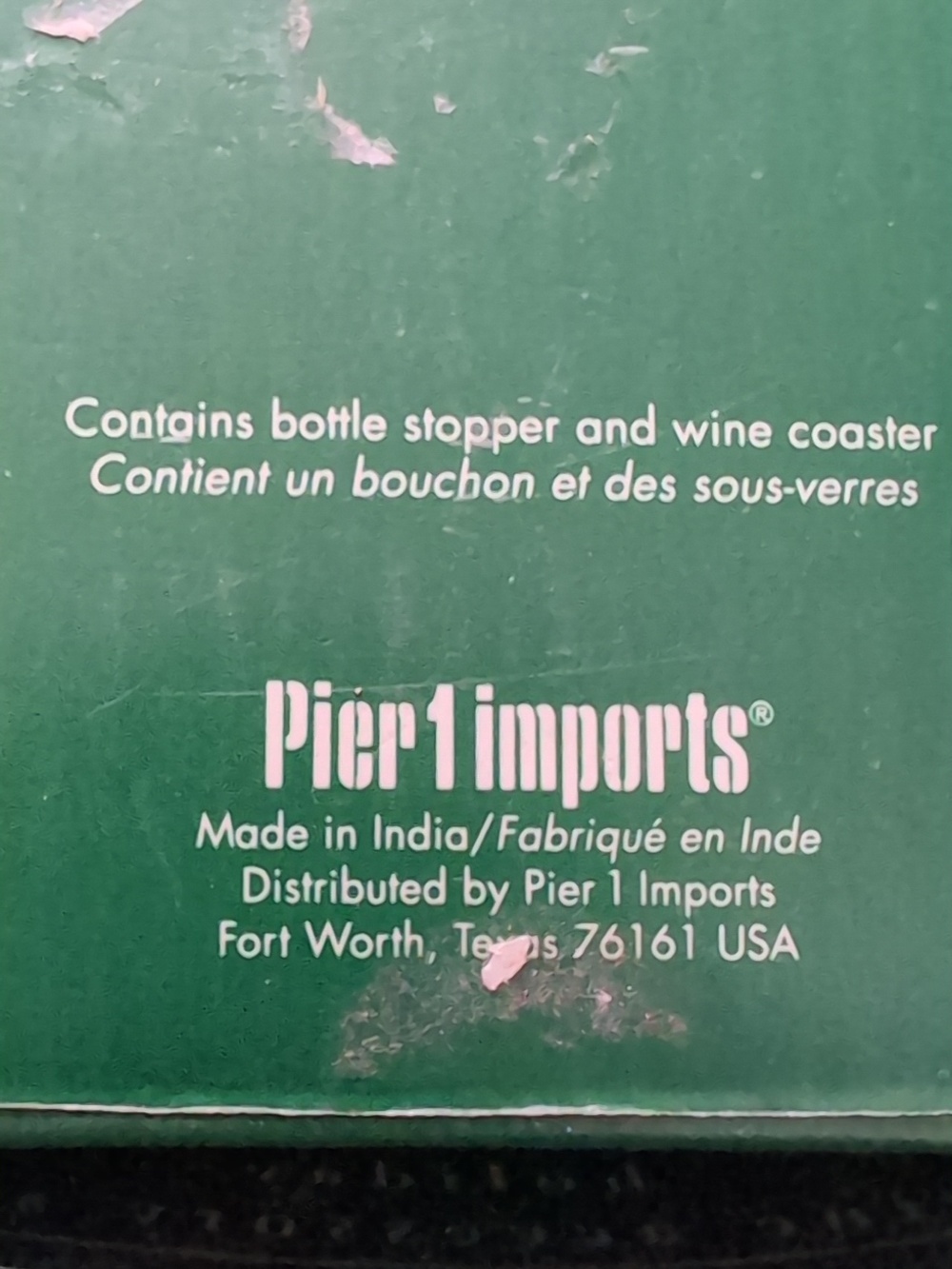 Pier 1 Imports, Holiday Wine Accessories Set Includes Wine Stopper/Coaster. - Picture 5 of 10